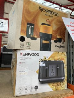 2 X SMALL KITCHEN APPLIANCES TO INCLUDE NESPRESSO VERTUO POD COFFEE POD MACHINE: LOCATION - CR7