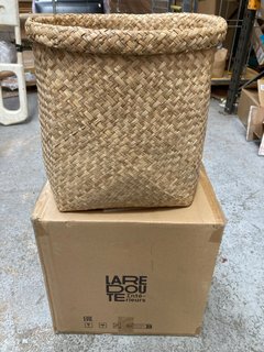 LA REDOUTE WOVEN BASKET IN NATURAL: LOCATION - DR