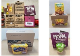 QTY OF ASSORTED FOOD ITEMS TO INCLUDE MCVITIES TOASTING WAFFLES (B.B DATE 01.10.2024): LOCATION - BR9