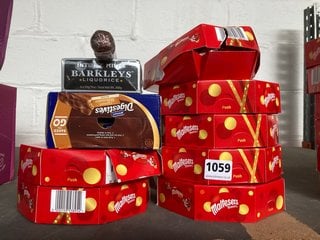 QTY OF ASSORTED FOOD ITEMS TO INCLUDE MALTESERS BOXES (B.B DATE 06.10.2024): LOCATION - BR9