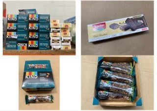 QTY OF ASSORTED FOOD ITEMS TO INCLUDE LOACKER PATISSERIE DARK HAZELNUT CHOCOLATES ( B.B DATE 09.2024 ): LOCATION - BR5