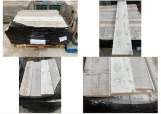 PALLET OF ASSORTED WINDOW BOARDS IN WHITE : SIZES TO INCLUDE 1048 X 194 X 25MM AND 1273 X 194 X 68MM: LOCATION - B1 (KERBSIDE PALLET DELIVERY)