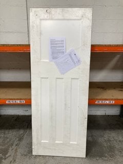 LPD DOORS DX 30'S STYLE FD30 FIRE DOOR IN WHITE PRIMED FINISH : SIZE 1990 X 765 X 44MM- RRP £178: LOCATION - B2