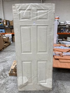 6 PANEL CREAM INTERIOR DOOR RRP £68: LOCATION - B7