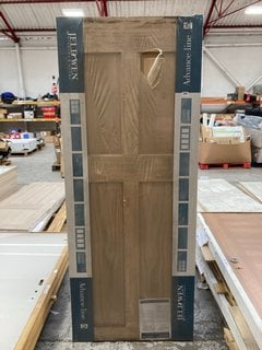 LIGHT OAK INTERIOR 4 PANEL DOOR RRP £112: LOCATION - B5