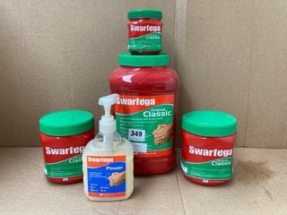 (COLLECTION ONLY) QTY OF ASSORTED SWARFEGA ITEMS TO INCLUDE ORIGINAL CLASSIC RAPID ACTION HAND CLEANER: LOCATION - BR1