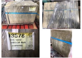 PALLET OF RICHMOND PAVING PATIO SLABS : SIZE 600 X 600 X 38MM - 20 SLABS IN LOT: LOCATION - B1 (KERBSIDE PALLET DELIVERY)