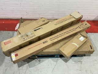 A PALLET TO INCLUDE A JOHN LEWIS BONN PLATFORM BED 135CM SAGA GREY BED (PART LOT)(003313959)