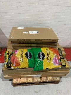 A PALLET TO INCLUDE MIRACLE-GRO PREMIUM ALL PURPOSE COMPOST FOR ALL PLANTS