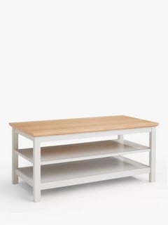 WILTON COFFEE TABLE WITH SHELF LINEN RRP £229