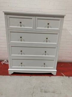 JULIAN BOWEN MAINE 5 DRAWER CHEST WHITE RRP £345  (003335699)