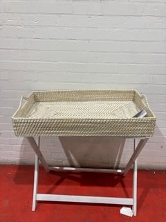 THE WHITE COMPANY LONDON, WHITE RATTAN BUTLERS TRAY RRP £195