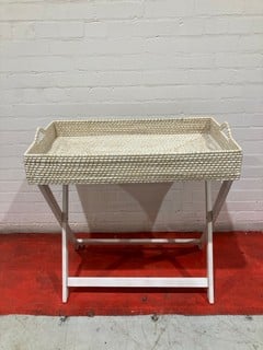 THE WHITE COMPANY LONDON, WHITE RATTAN BUTLERS TRAY RRP £195