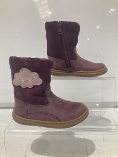 4 X CLARKS FLASH CLOUDY BERRY LEATHER BOOTS SIZES EUR 22 EUR 20 EUR 20 EUR 22 1/2 TOTAL RRP £192