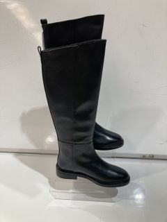 2 X JOHN LEWIS SHOES TO INCLUDE  TUCKER LONG BLACK BOOTS LEATHER EUR 38 AND TIDAL 2 BLACK BOOTS SIZE EUR 40 TOTAL RRP £159