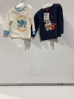 QTY OF ASSORTED CLOTHING TO INCLUDE EMILE ET ROSE ERIN CORD DRESS WHITE AGE 12 MONTHS TOTAL RRP £263