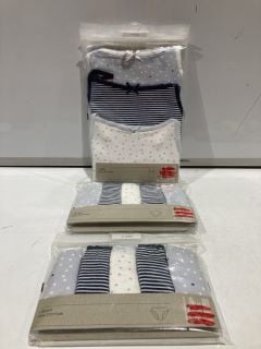 QTY OF ASSORTED CLOTHING TO INCLUDE JOHN LEWIS 3 PACK TRIANGLE SEAMFREE CROP TOPS AGE 11-12 YEARS TOTAL RRP £204