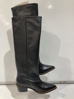 2 X JOHN LEWIS SHOES TO INCLUDE SAINTE BLACK BOOTS SIZE 4 AND TOBAGO BLACK BOOTS SIZE EU 39 TOTAL RRP £150