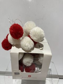 1 X BOX OF ASSORTED ITEMS TO INCLUDE POM POM LIGHTS