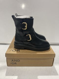 2 X AND/OR SHOES TO INCLUDE RIVER BLACK BOOTS SIZE EU 36 AND RIVER BRLI SIZE EU 39 TOTAL RRP £190