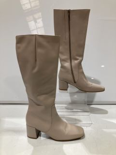 GABOR ERGO LONG BOOTS CREAM SIZE 7.5 RRP £135