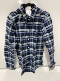 JOHN LEWIS OXFORD TARTAN EXTRA LARGE SHIRT BLUE RRP £50