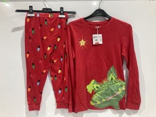 QTY OF ASSORTED CLOTHING INCLUDING JOHN LEWIS WOMEN CHARACTER PJS RED AGE 12 YEARS TOTAL RRP £205