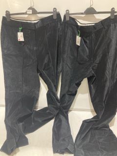 2 X JOHN LEWIS VELVET BOOT CUT TROUSERS RRP £110