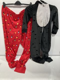 QTY OF JOHN LEWIS CAT FLEECE ONESIE 6YR AND BEAR SCARF TOTAL RRP £78