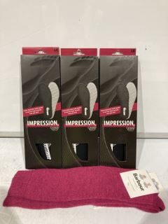 QTY OF ASSORTED ITEMS INCLUDING IMPRESSION CHERRY BLOSSOM WOMENS INSOLES SIZES 4 & 8 & 3 TOTAL RRP £160