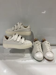 JOHN LEWIS SHOES FAWNE WHITE SIZE 3 TO INCLUDE JOHN LEWIS SHOE ELMIE UK SIZE 4 AND SIZE 6 TOTAL RRP £160