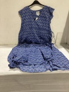 QTY OF ITEMS TO INCLUDE JOHN LEWIS SWEETHEART MIDI DRESS BLUE SIZE 12 TOTAL RRP £100