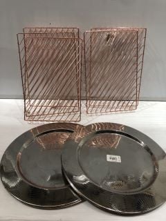 BOX ASSORTED ITEMS TO INCLUDE JOHN LEWIS HOUSE ROSE GOLD TRAY TOTAL RRP £100