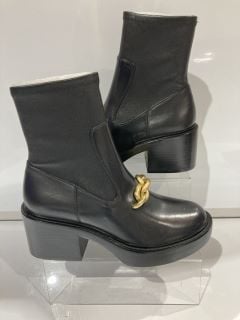 COACH KENNA BOOTIE CHAIN BLACK SIZE 08 TOTAL RRP £105.00