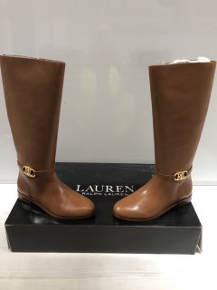 LAUREN RALPH LAUREN BOOT UK SIZE 6 AND BARBOUR INTL PARSON BOOT UK SIZE 4 TOTAL RRP £369