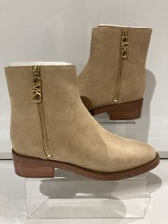 MICHAEL KORS REGAN ANKLE BOOT CAMEL SIZE 8.5 TOTAL RRP £175