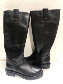 2 X JOHN LEWIS TABIE LONG BOOT BLACK SIZE  UK 39&39 TOTAL RRP £150