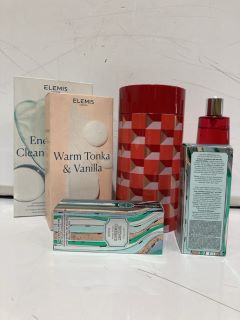 BOX OF ASSORTED ITEMS TO INC ESTEE LAUDER RADIANT ENERGY LOTION RRP £100