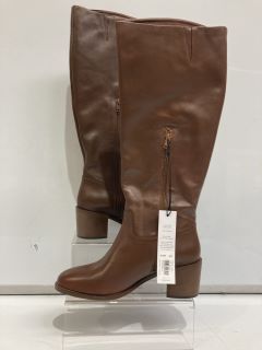 JOHN LEWIS TILDA 2 BLACK  BOOT SIZE  UK 36 TO INC   JOHN LEWIS VALERIE BROWN CHESTNUT  SIZE UK 6 TOTAL  RRP£100