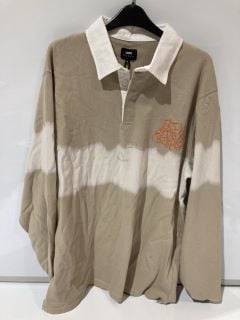 EDWIN CODY POLO CAMEL/WHITE SIZE L TOTAL RRP £140.00