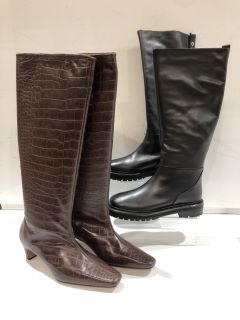 JOHN LEWIS SYNDIE BOOTS SIZE UK 8 TO INC JOHN LEWIS TUCKER BOOTS SIZE EU 40 TOTAL RRP £150