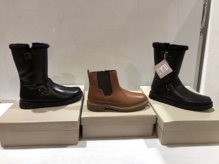 3 X JOHN LEWIS CHELSEA BOOT UK SIZE 38,LEIA 2 UK SIZE 39 TOTAL RRP £97