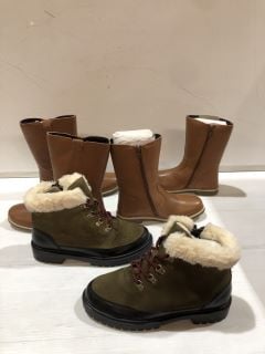 3 X JOHN LEWIS HIKER WARM LINED BOOT UK SIZE 39 TO INCLUDE JOHN LEWIS ISOBEL UK SIZE 34 AND 36 TOTAL RRP £80