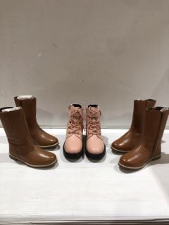 3 X JOHN LEWIS HIKER PINK BOOT UK SIZE 38 TO INCLUDE ISOBEL SIZE 34 TOTAL RRP £65