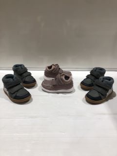 3 X JOHN LEWIS CLARKS FLASH RISE T SIZE 5,5 AND 5.5 TOTAL RRP £65