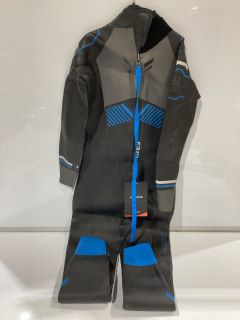 ZONE3 MEN'S ADVANCE WETSUIT BLACK/BLUE/GUNMETAL SIZE MT TOTAL RRP £80.00