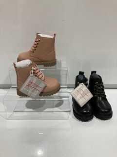 2 X JOHN LEWIS COCO BOOT PINK SIZE C4 AND C6 TOTAL RRP £100