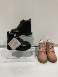 2 X JOHN LEWIS COCO BOOT PINK SIZE C6 AND C4 TOTAL RRP £68