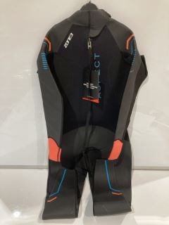 ZONE3 MEN'S ASPECT WETSUIT BLACK/BLUE SIZE M TOTAL RRP £100.00