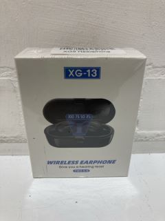 QTY OF ITEMS INCLUDING WHITE WIRELESS EARPHONES